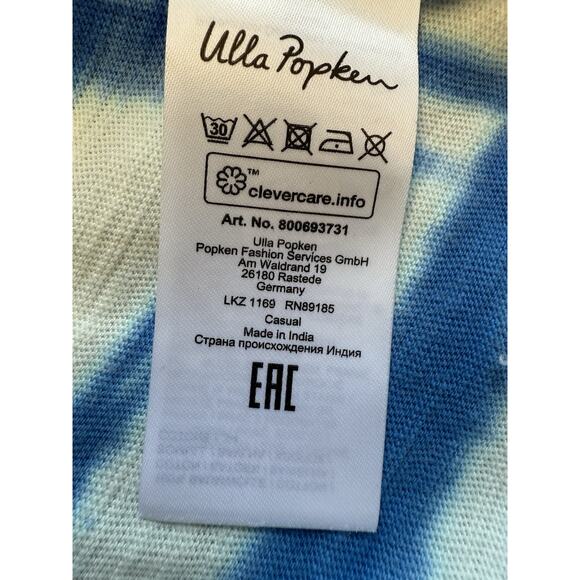 Ulla Popken Women's Plus Size II Kimono Sweat Jacket Tie Dye Open A Line - Picture 7 of 13